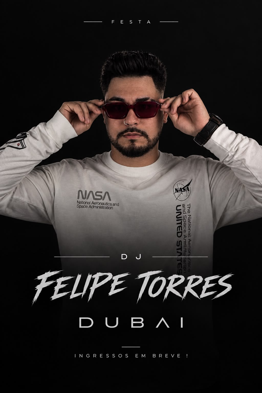 Retrato promocional de DJ Felipe Torres